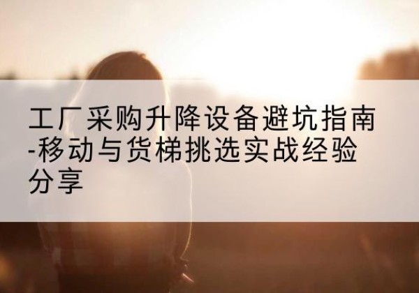 南县移动式升降机怎么选-工厂采购升降设备避坑指南-移动与货梯挑选实战经验分享